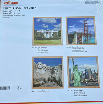 4 st pussel USA 