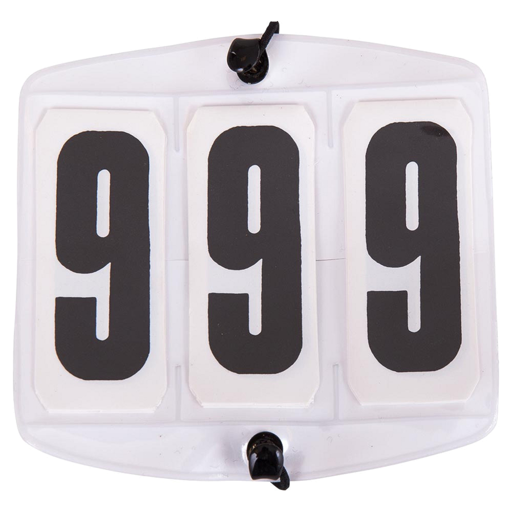Competition Number Holder Premiere Square White