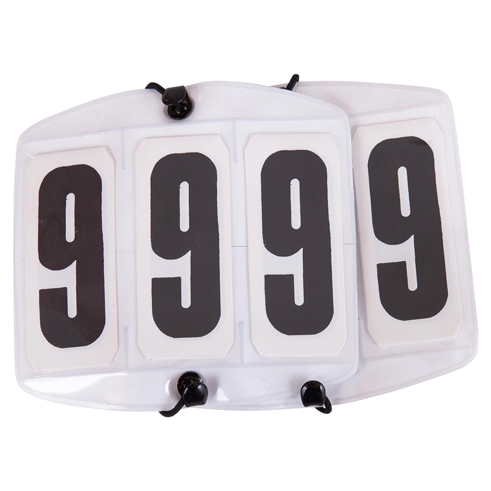 Competition Number Holder Premiere Square White - 2