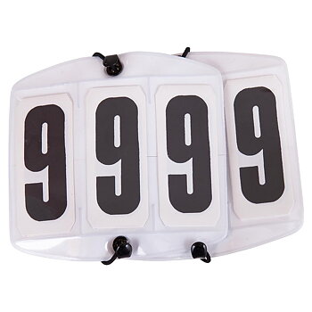 Competition Number Holder Premiere Square White