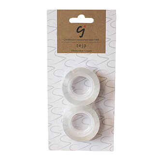 Tejp 19 mm x 20 m. 2-pack