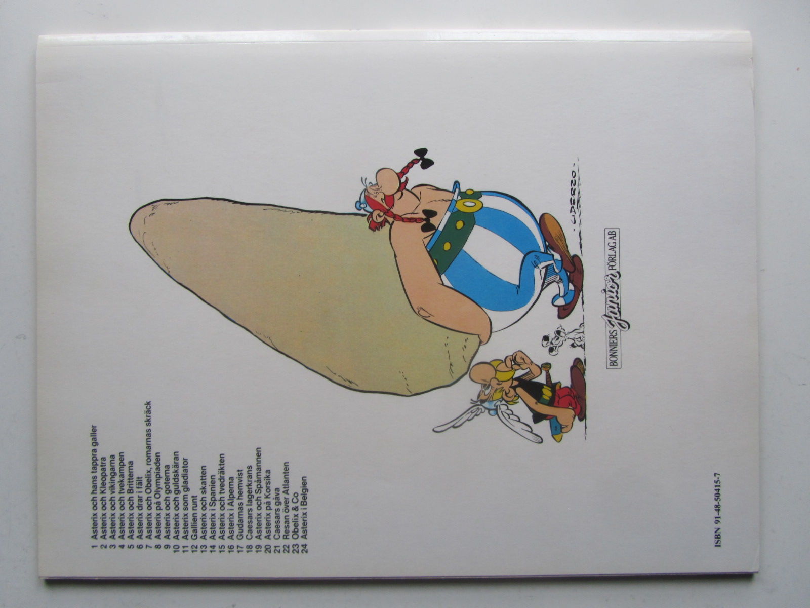 Asterix 25 Det stora bygrälet 1:a upplagan Fn - 2