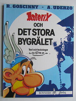 Asterix 25 Det stora bygrälet 1:a upplagan Fn