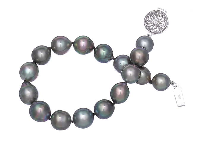 product-image Armband aus Tahiti-Perlen mit Weißgold-Verschluss 9–11 mm