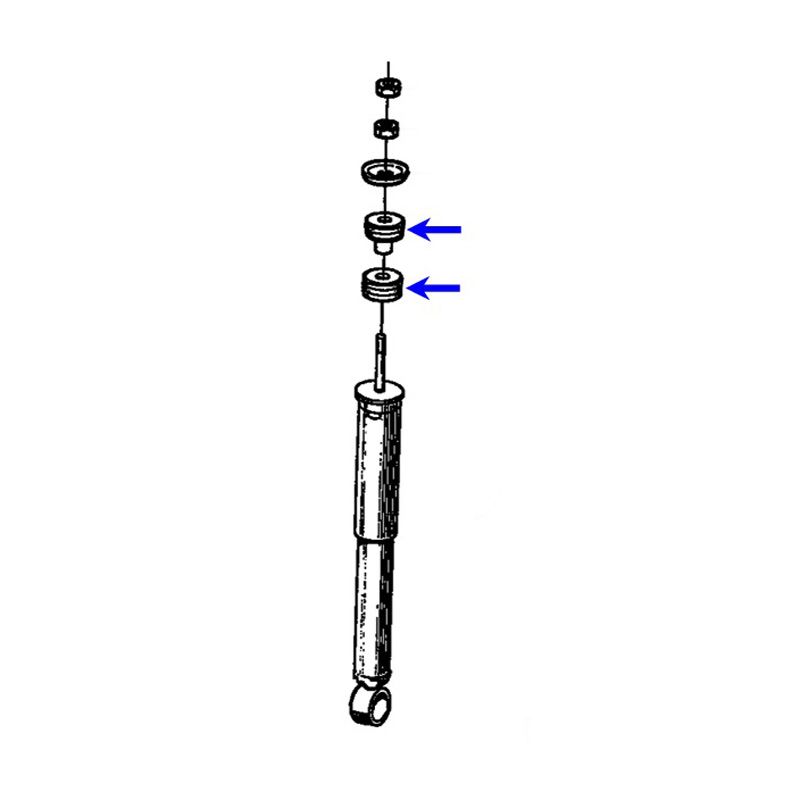 Busing kit shock absorber rear 9000