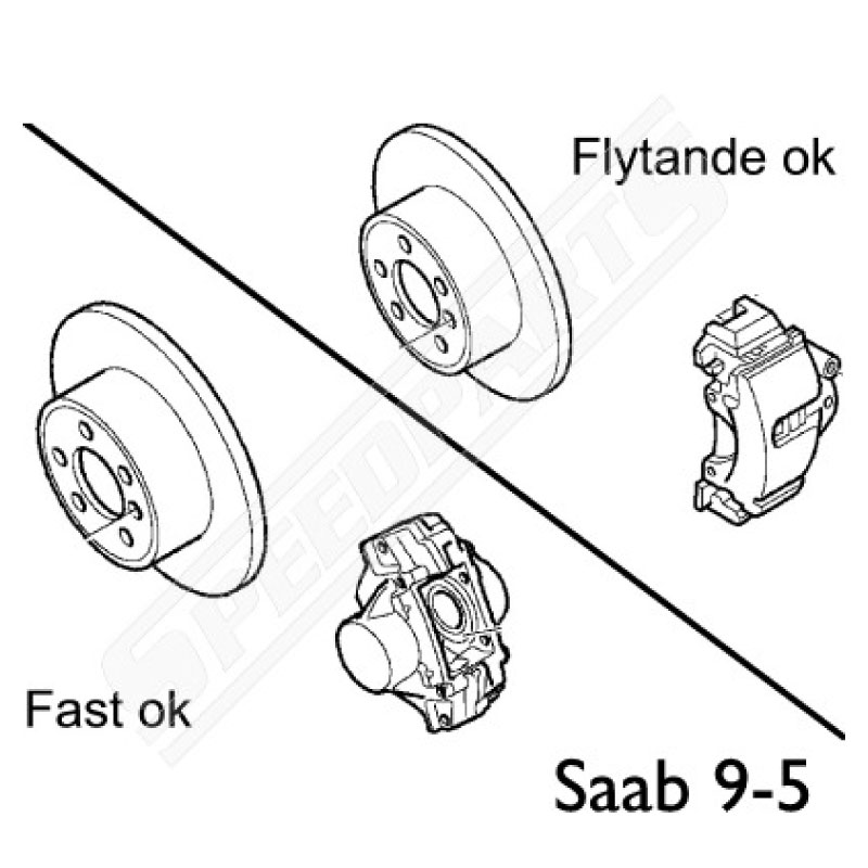 Bromsbelägg bak OE - 2