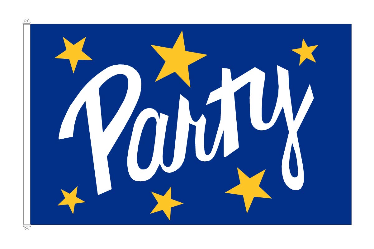 Party flagga 150x240 cm