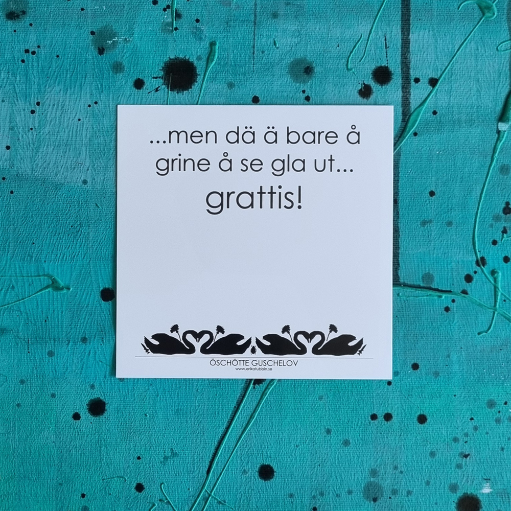 vykort GRATTIS 15x15 cm - 2