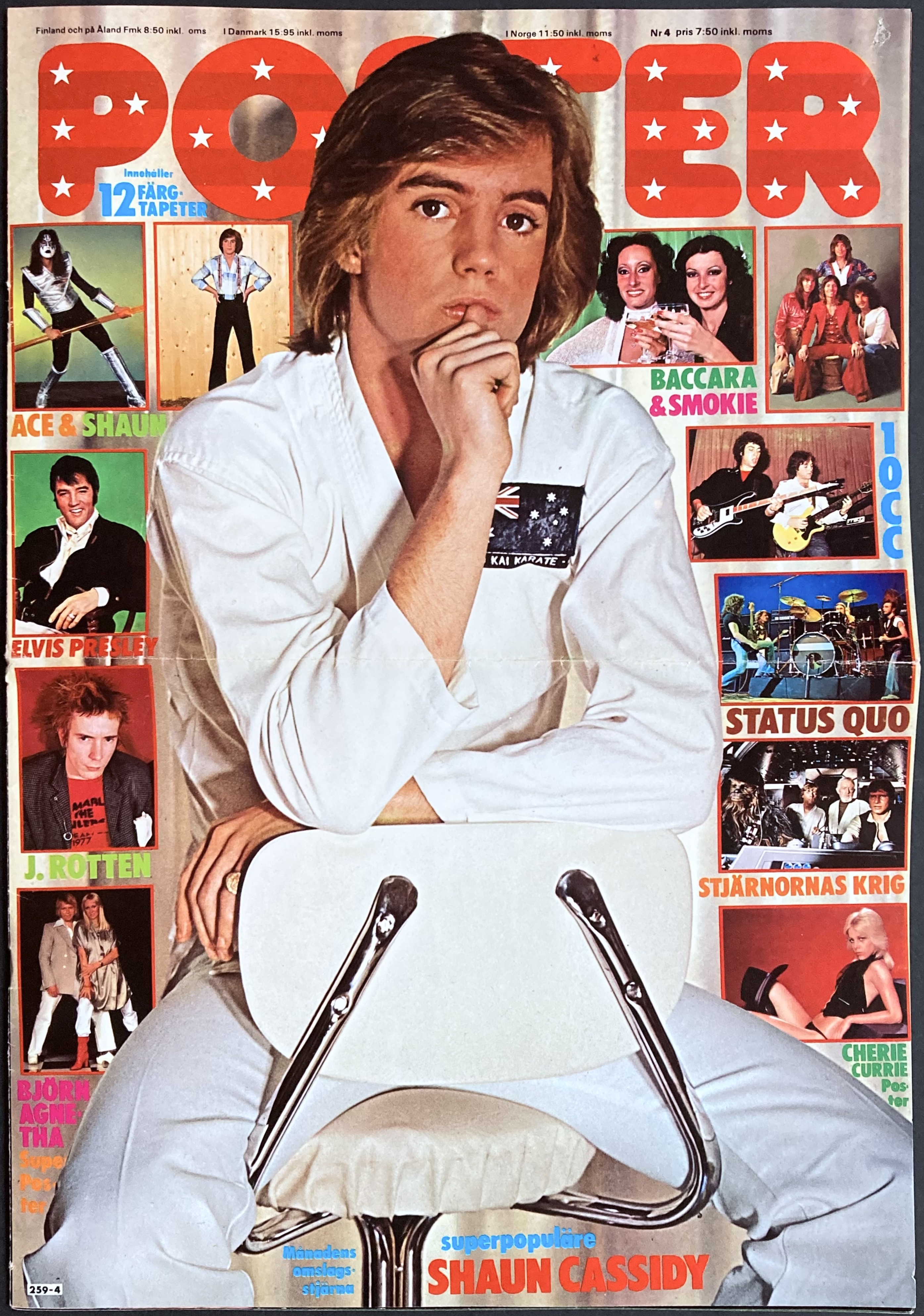 POSTER Mag - No 4 1978 - SHAUN CASSIDY cover
