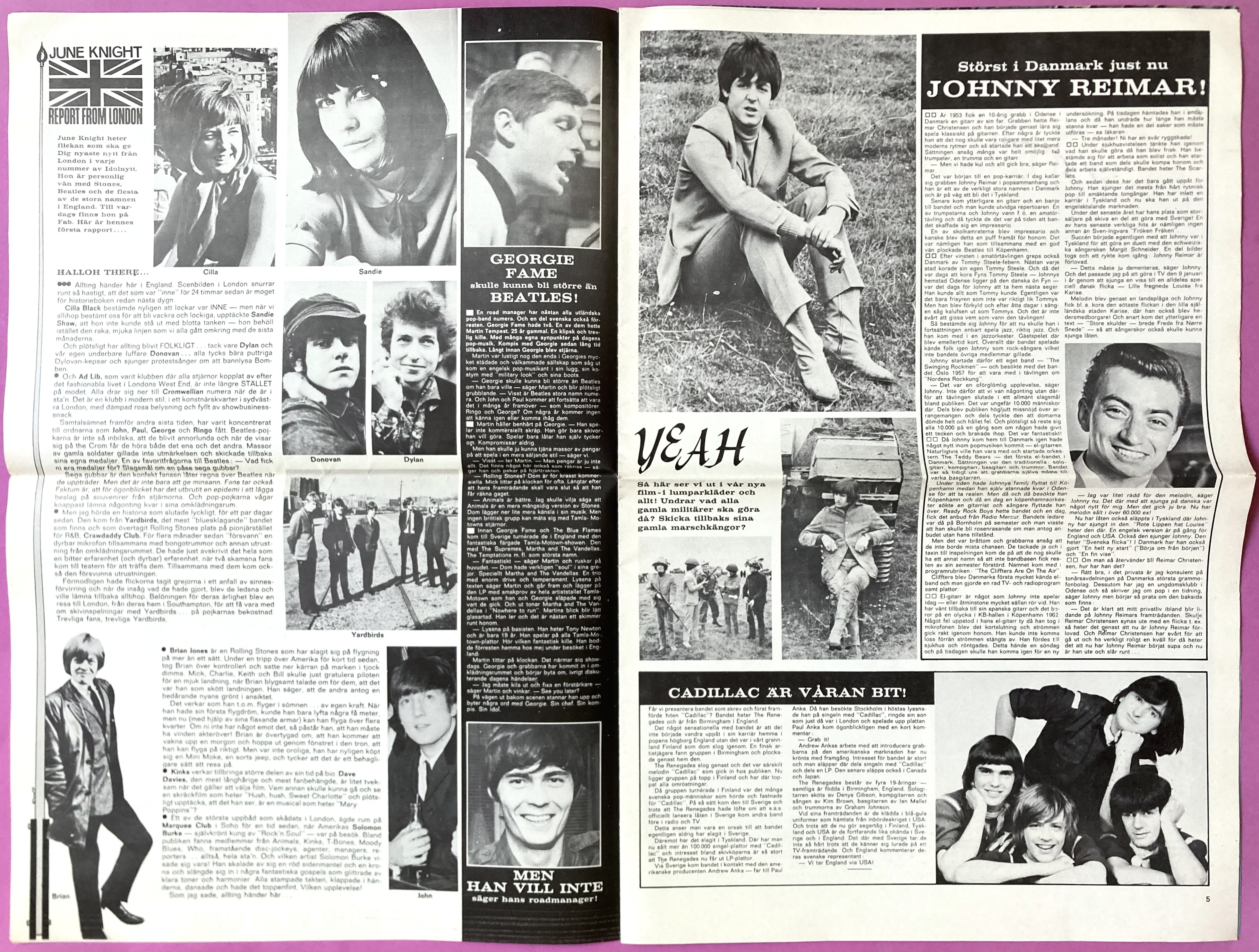 IDOLNYTT - Nr 13 1965 SHANES / Beatles omslag - 5