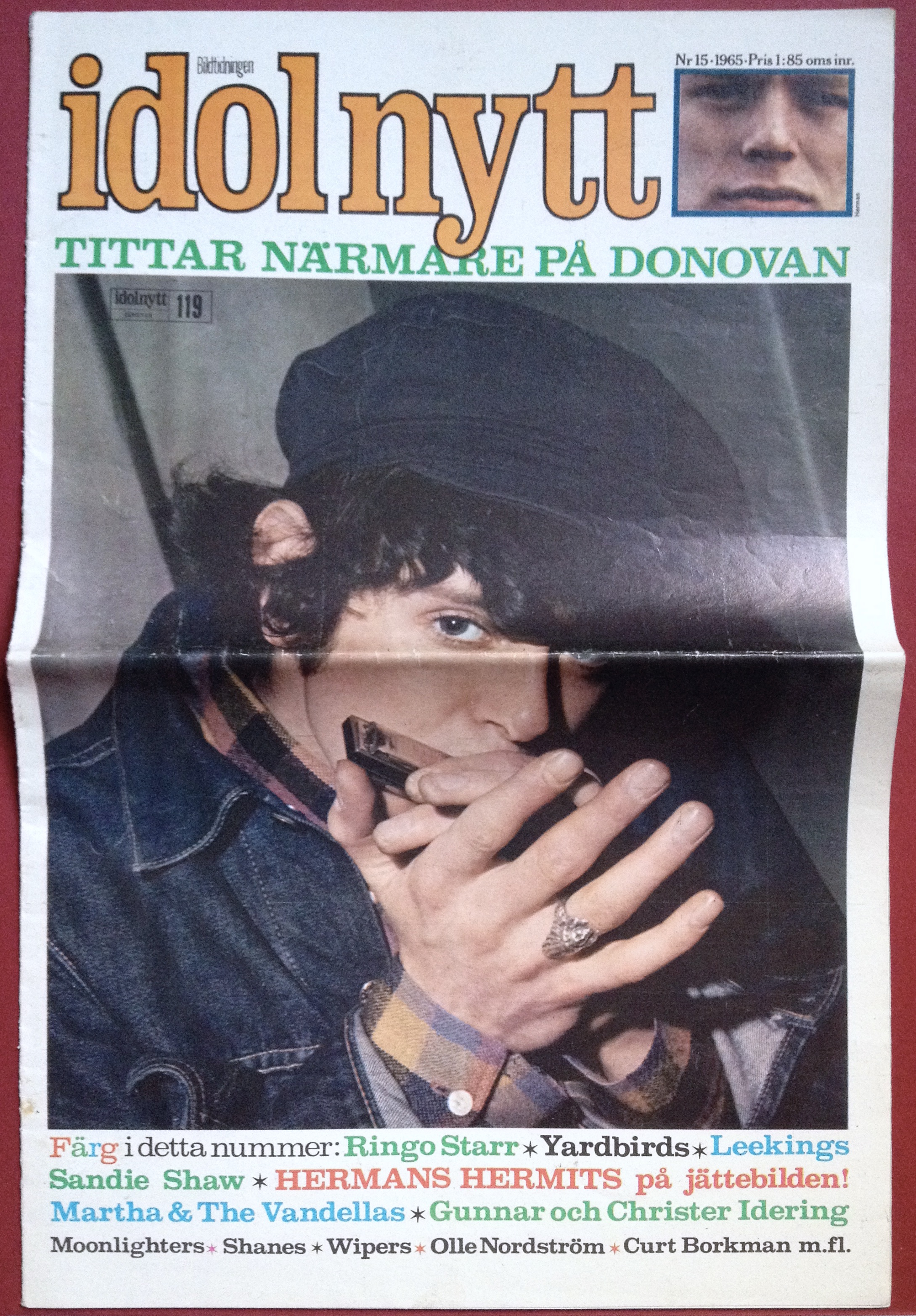 IDOLNYTT - No 15 1965 DONOVAN cover