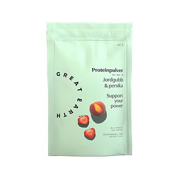 Proteinpulver Jordgubb/Persika 750g Great Earth
