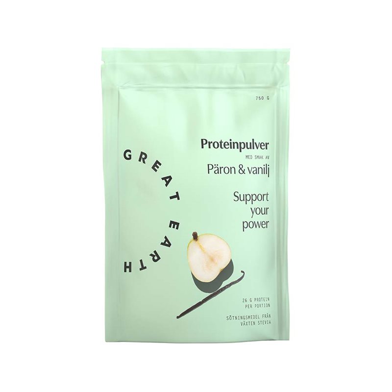 Proteinpulver Päron/Vanilj 750g Great Earth