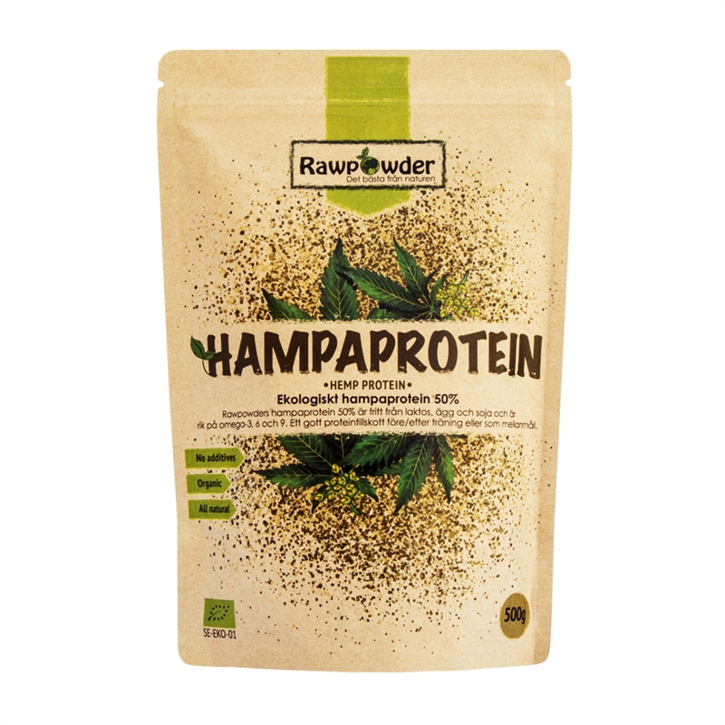Hampaprotein 50% 500g Rawpowder