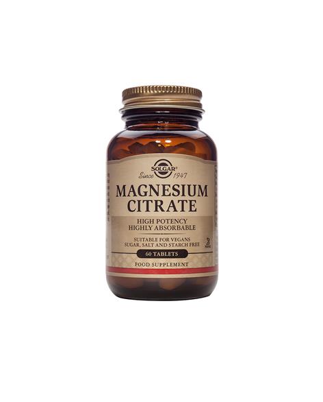  Magnesium Citrate, 60 tabl Solgar