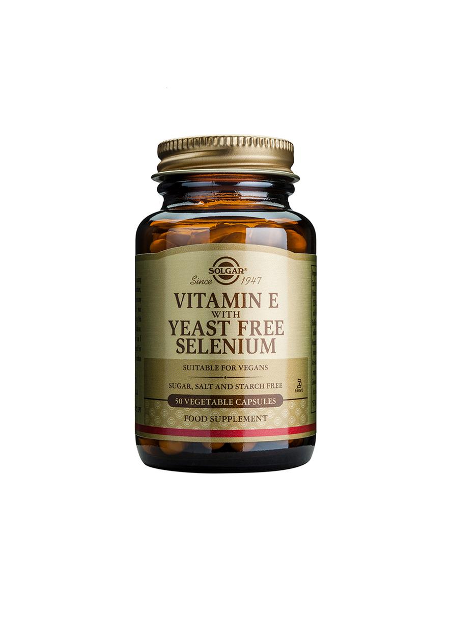 Vitamin E med Selen 50veg.kap Solgar