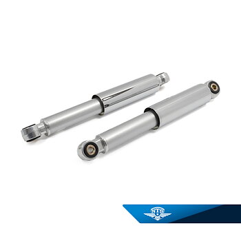 Stoßdämpfer 275 mm. Oberes und unteres Loch 8 mm, Breite 20 mm, 2 Stück