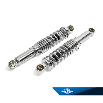 Shock absorber 290 mm. Upper and lower hole 10 mm, 2 pcs Adjustable hardness in 5 different positions