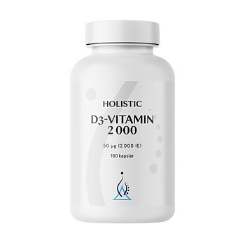 D3-vitamin 2000 180 kapslar Holistic
