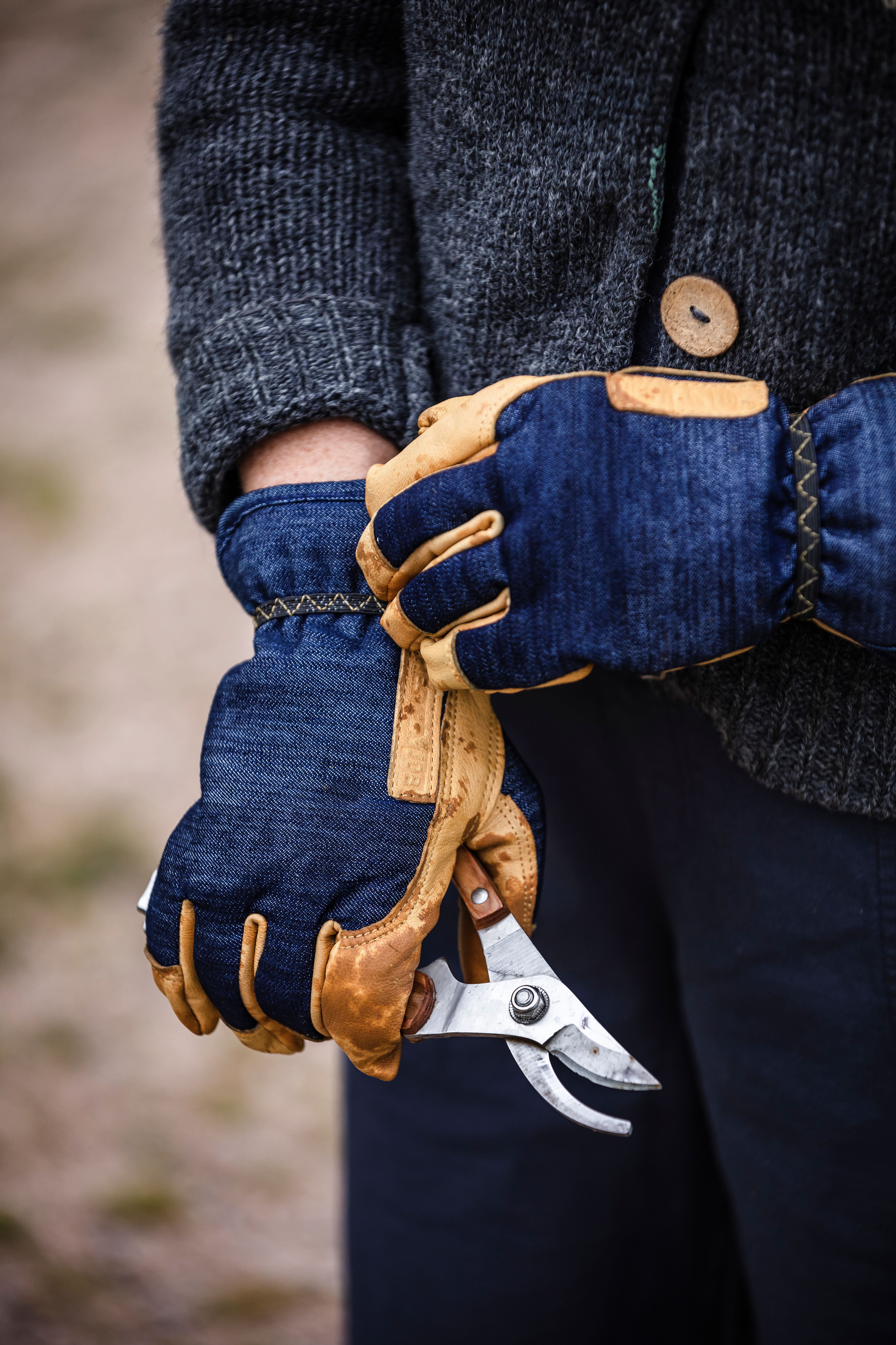 Hestra Arbetshandske - Indigo - Kobolt Denim Glove - 5