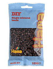 Hama 207-12 midi pärlor 1000st brun