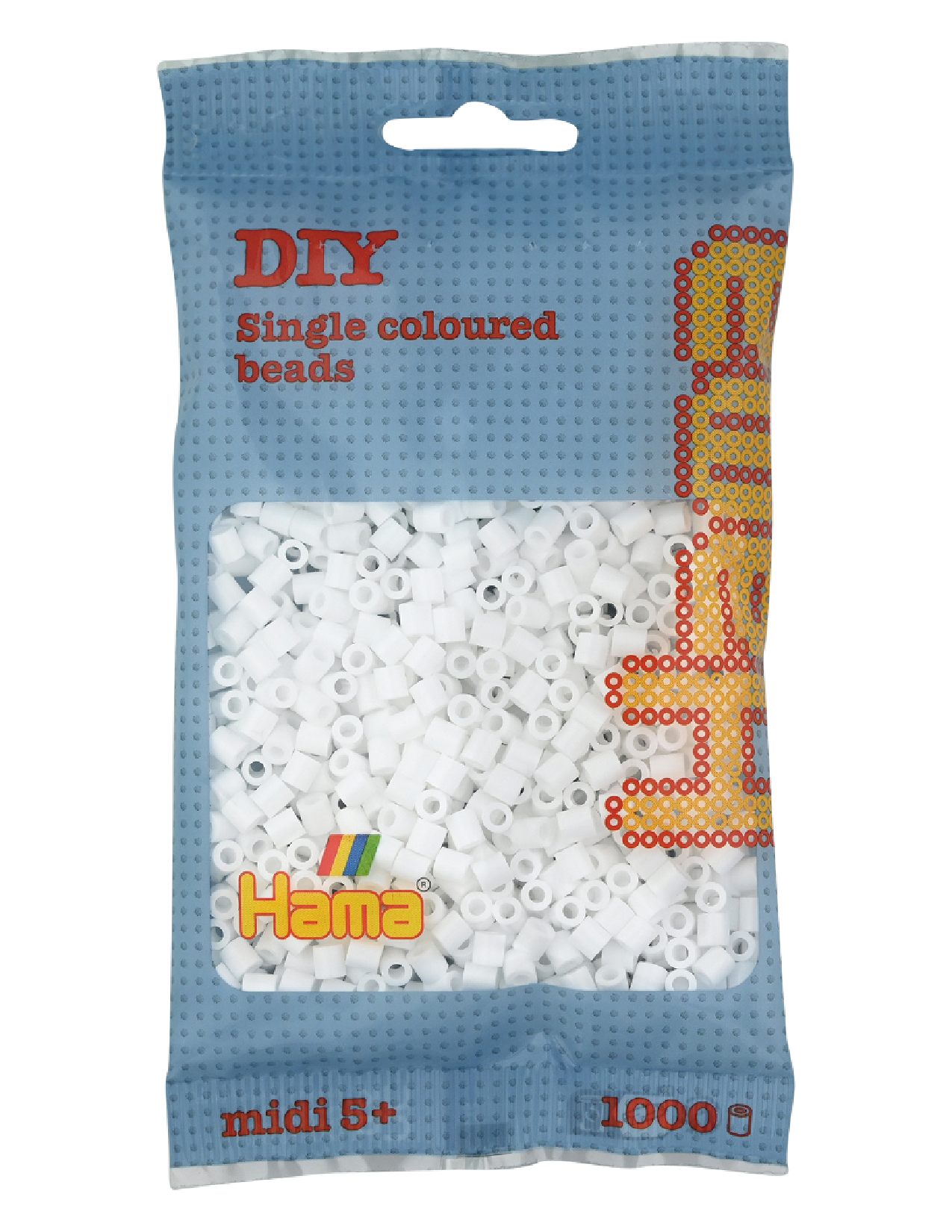 Hama 207-01 midi beads 1000pcs white