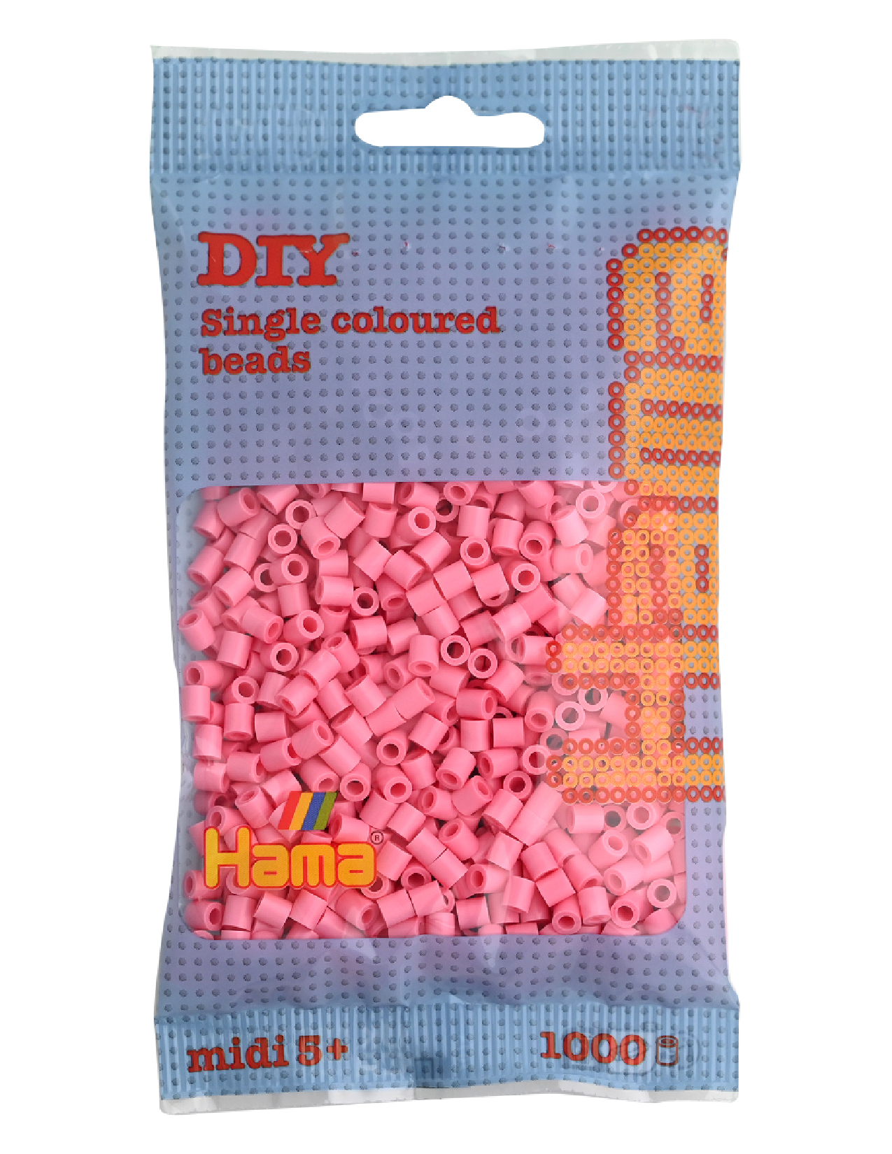 Hama 207-06 midi pärlor 1000st rosa