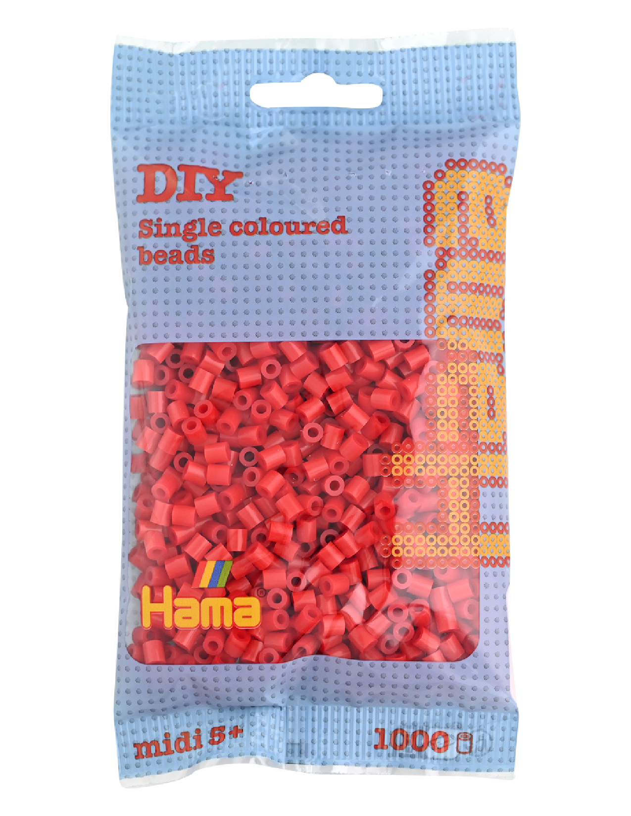 Hama 207-05 midi helmet 1000kpl punainen