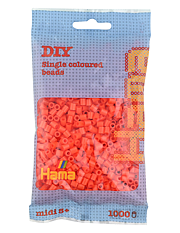 Hama 207-04 midi pärlor 1000st orange