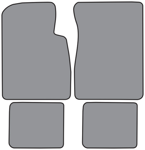 57 - 58  Ford Carpet Floor Mats 4pc FM36