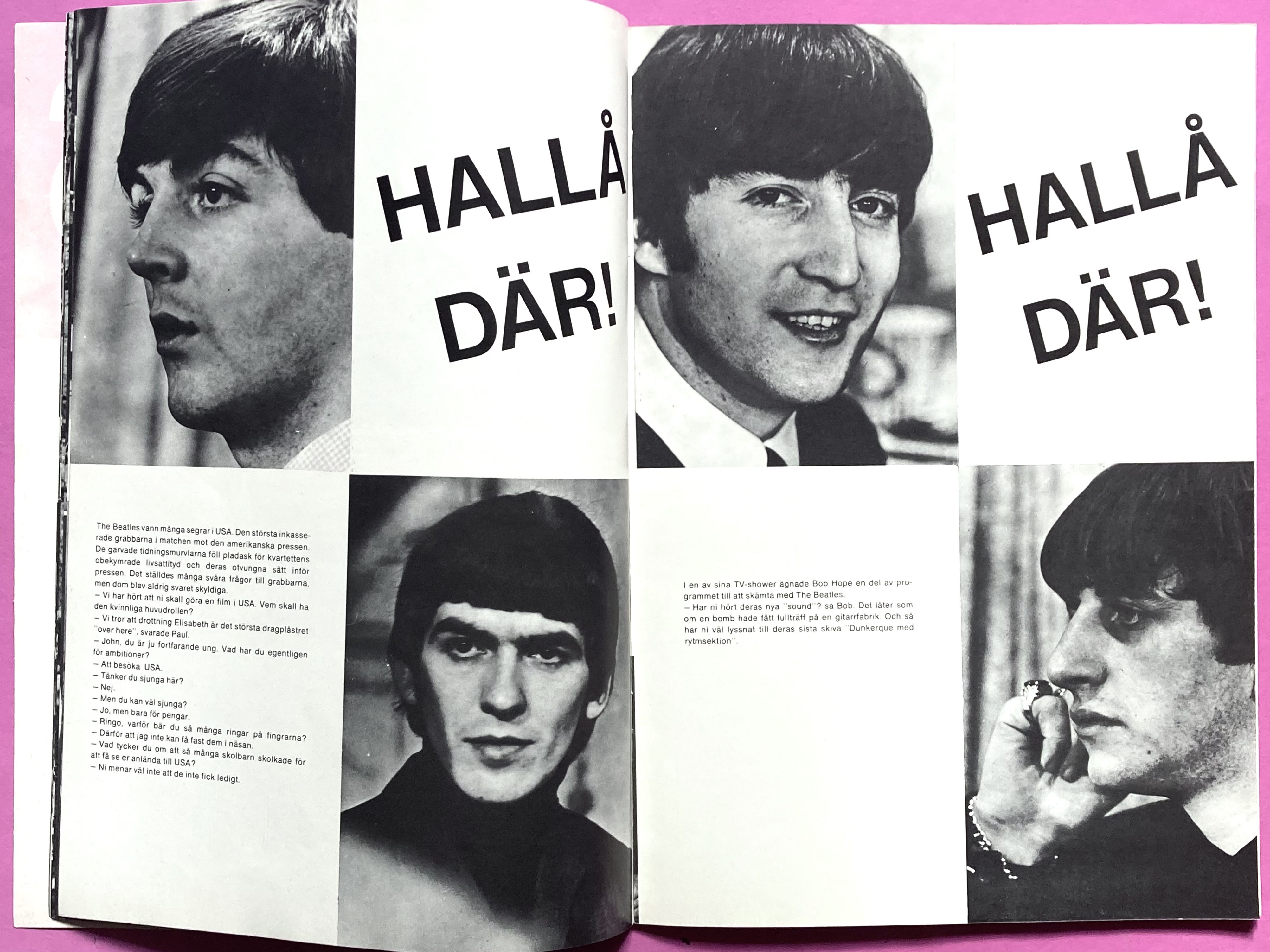 BEATLES - På Broadway - Poptidning 1964 - 5