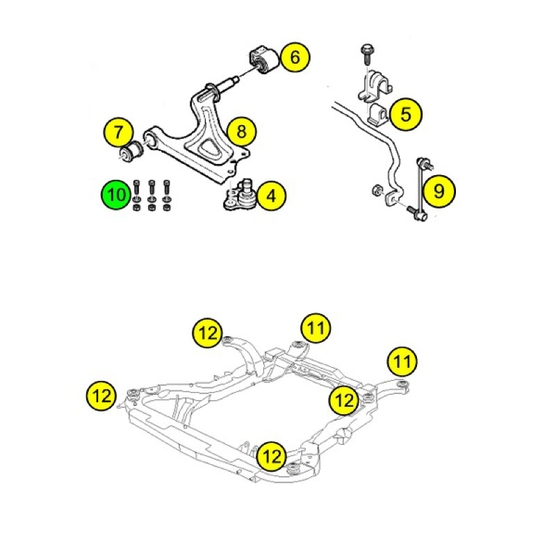 Monteringssats spindelled 98-01 (10) - 2