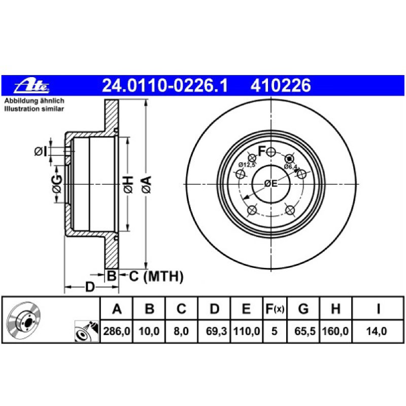 Bromsskivor bak 900/9-3/9-5 OE - 2