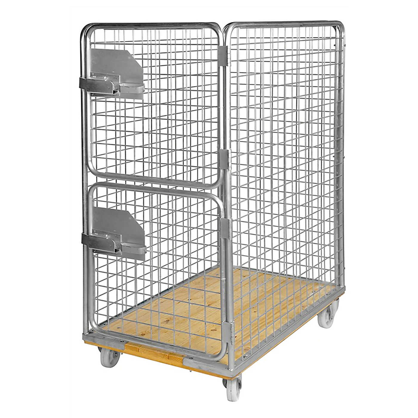 Rullcontainer med träbotten