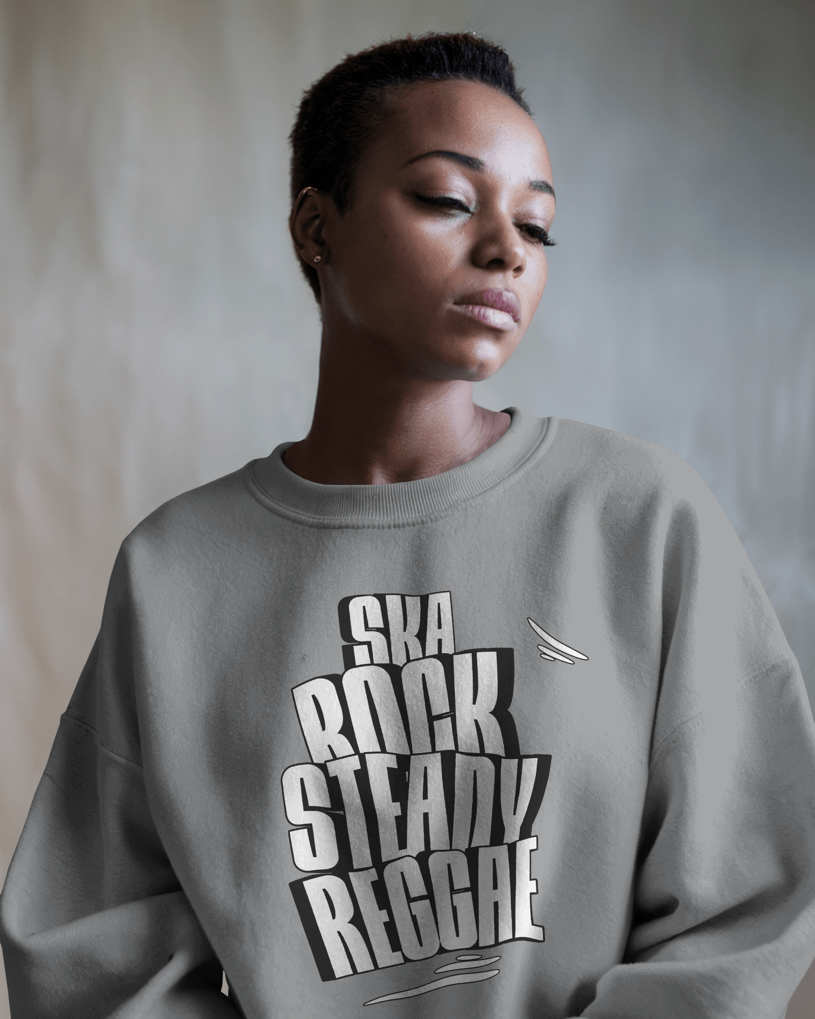 Ska Rocksteady Reggae Sweater Sport Grey