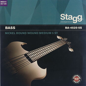5-Str Bass Set/Ni Rnd Wd/Med