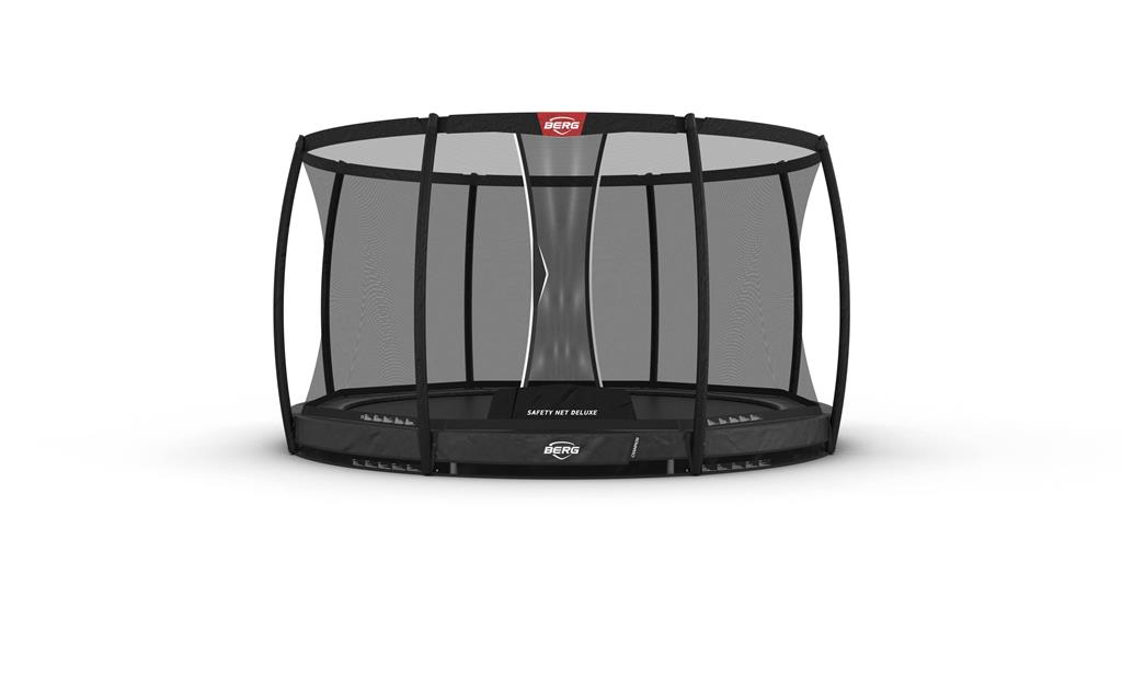 Studsmatta BERG InGround Champion Airflow PRO Grå 380 Airflow + skyddsnät Deluxe 