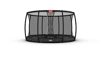 Studsmatta BERG InGround Champion Airflow PRO Grå 380 Airflow + skyddsnät Deluxe 