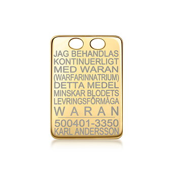 18k kultaa Waran tarjotin