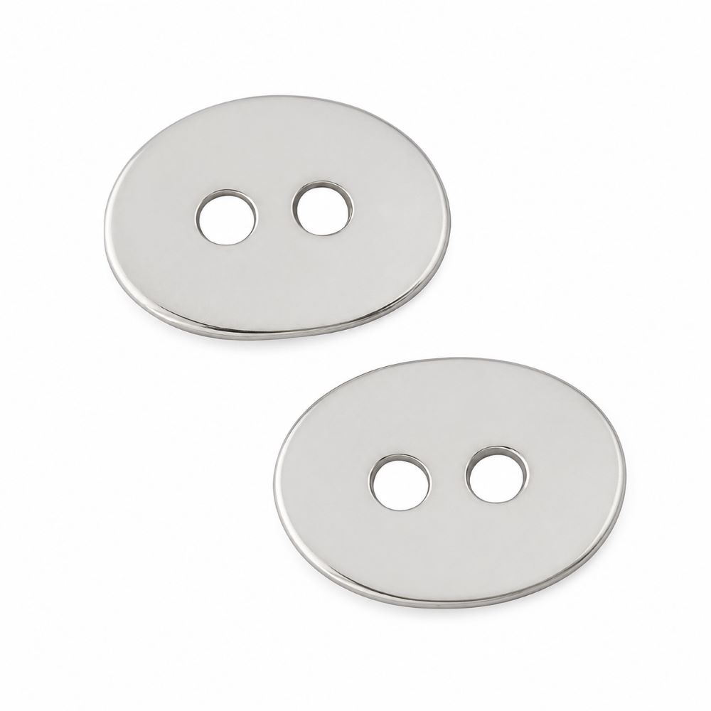 Knapp oval stainless 5st 