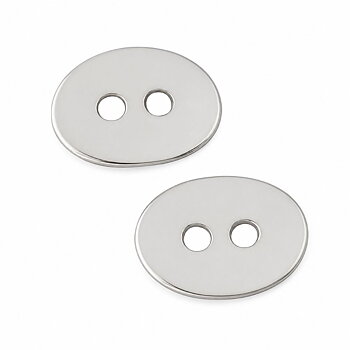Knapp oval stainless 5st 