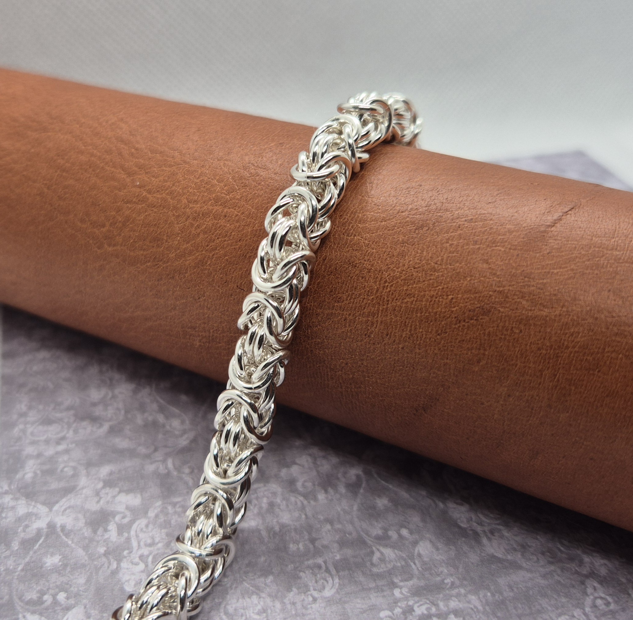 Kungakedja 7 mm - Silverarmband