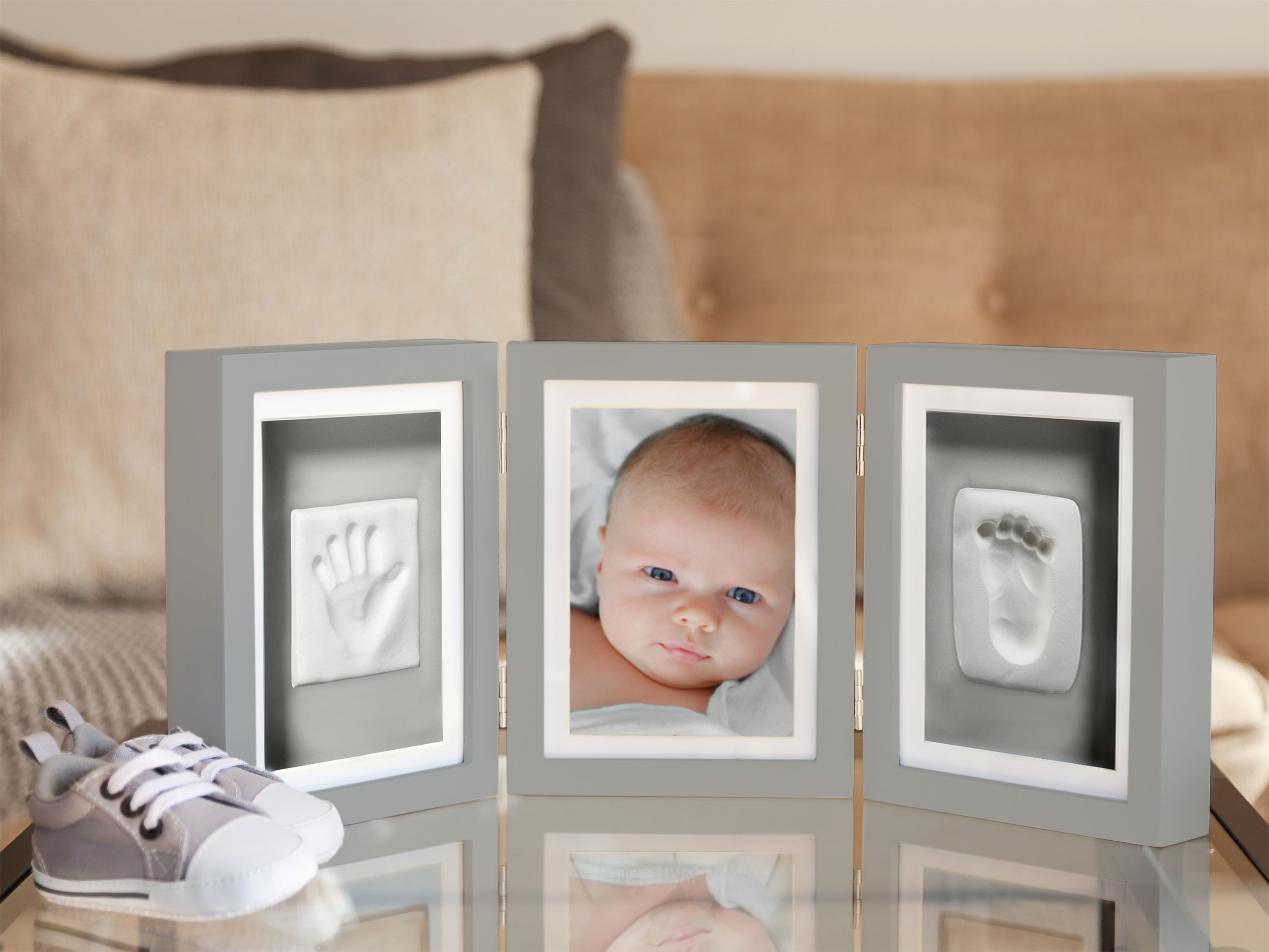 Babyprints Deluxe Ram Trippel Ledad Grå - 5