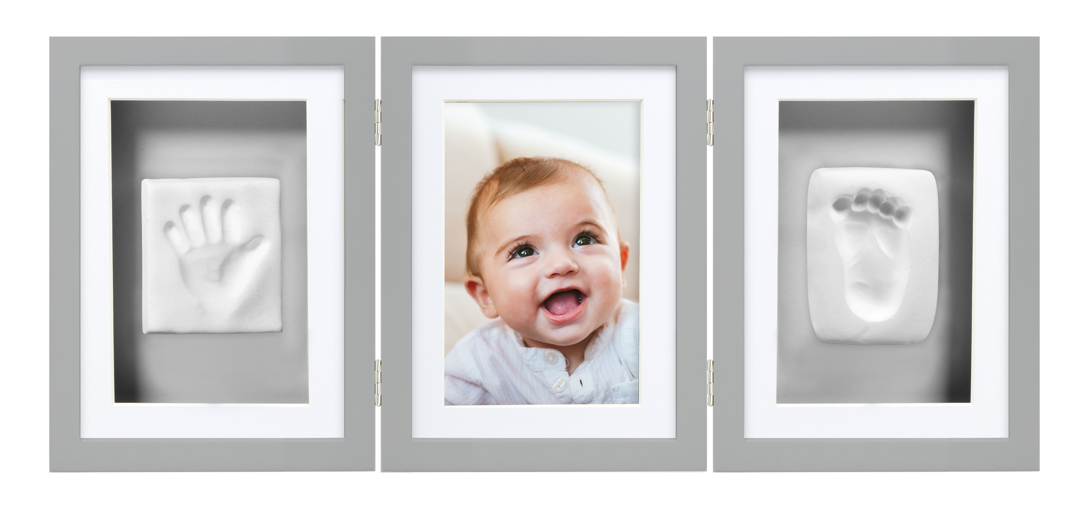 Babyprints Deluxe Ram Trippel Ledad Grå - 4