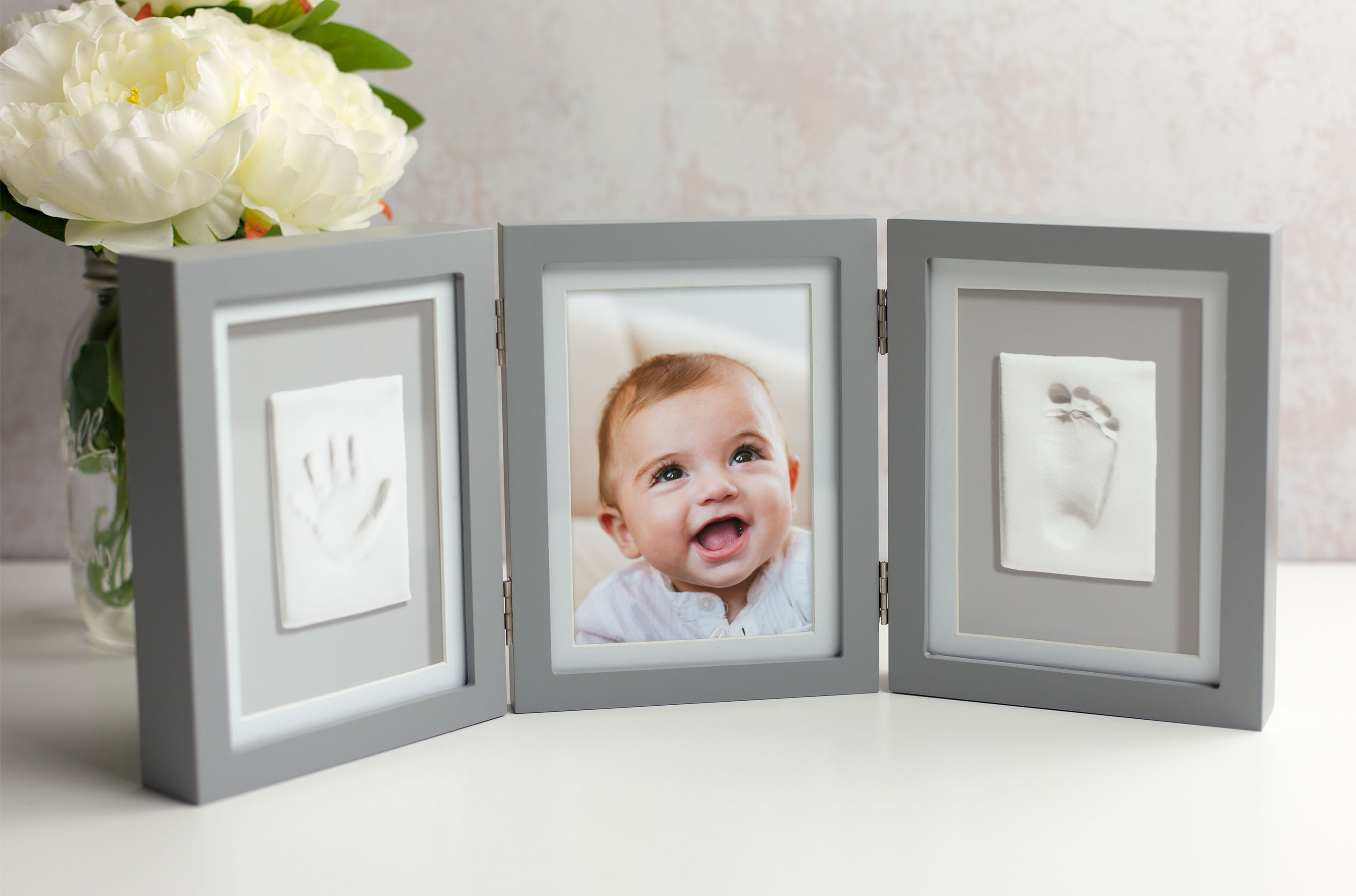 Babyprints Deluxe Ram Trippel Ledad Grå - 2