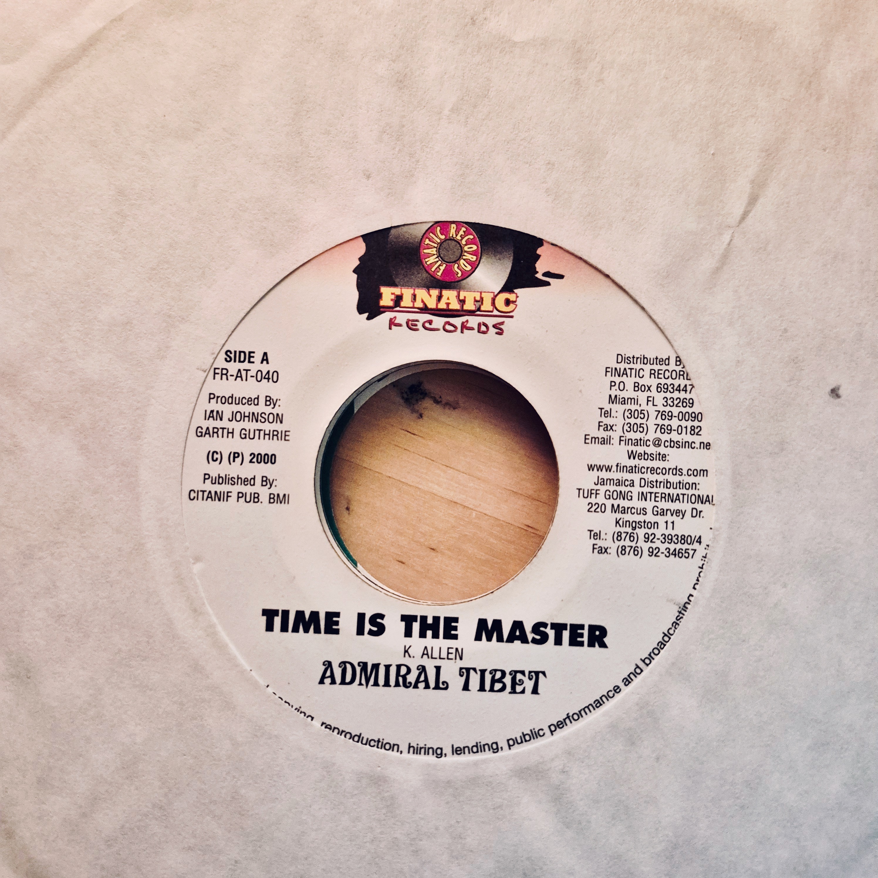 Admiral Tibet - Time Is The Master
