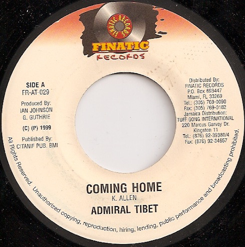 Admiral Tibet – Coming Home