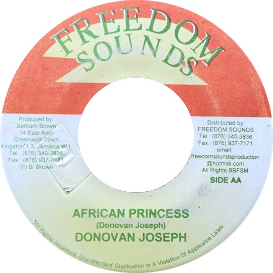 Prince Alla / Donovan Joseph – Jah Love / African Princess - 2