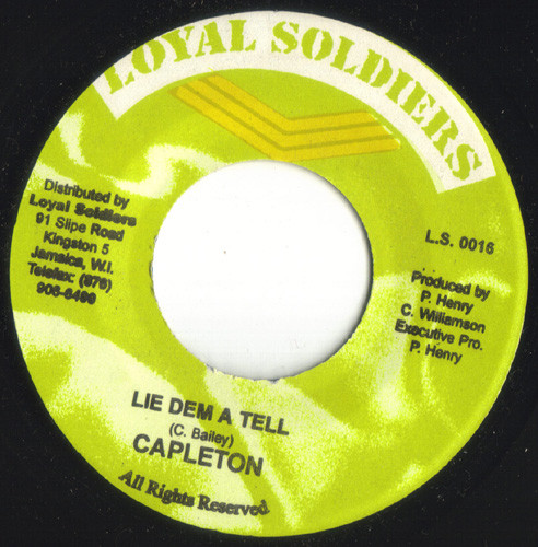 Capleton ‎– Lie Dem A Tell