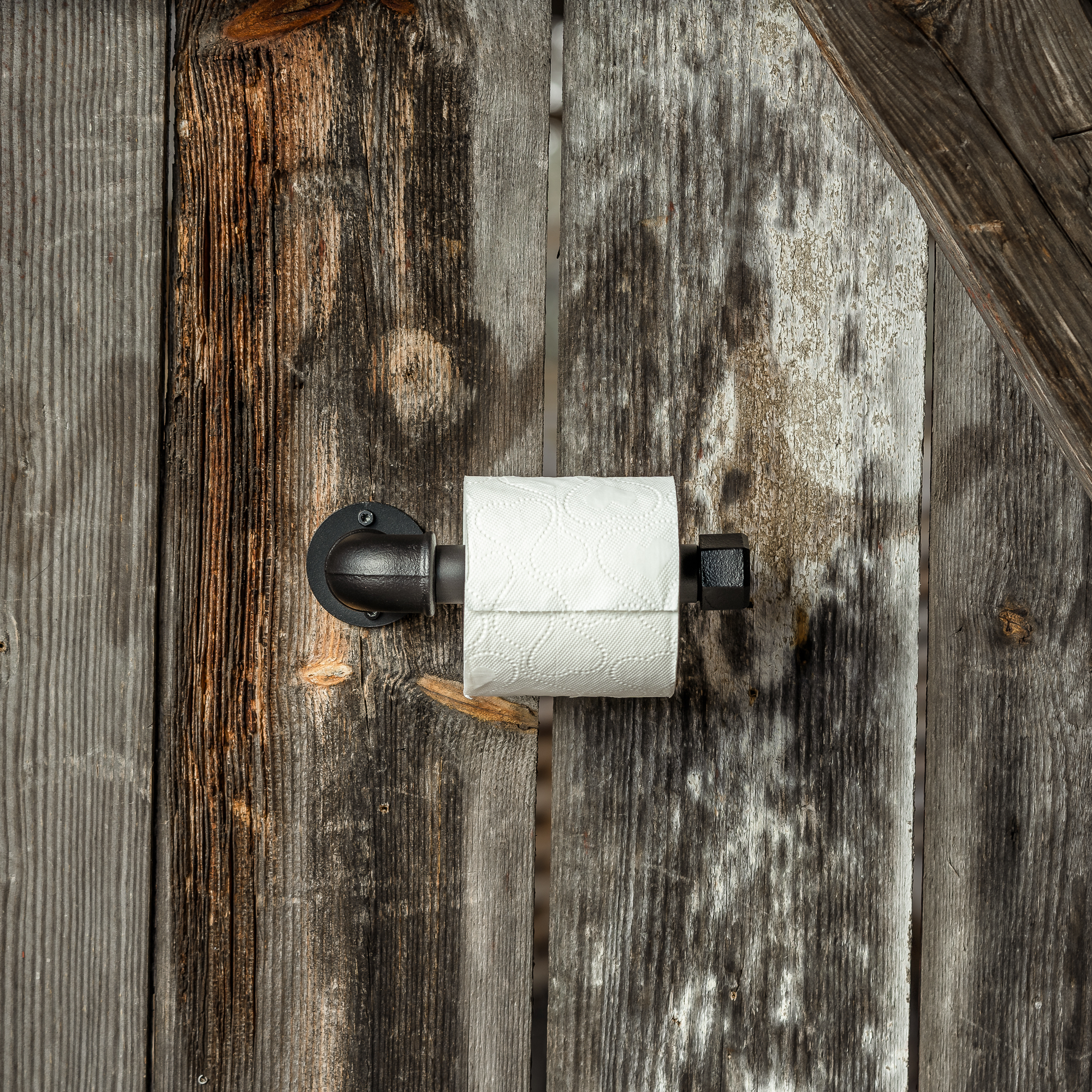 Toilettenpapierhalter in der Farbe Mattschwarz